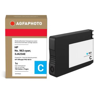 AgfaPhoto kompatibel für HP 963, 3JA23AE, cyan, 10,7ml, 700 Seiten,  Tinte