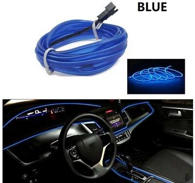 Uplift Essentials Automotive Ambient Interior Glow Strips blue 200 In usb Plug