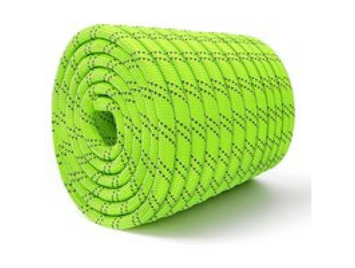 VEVOR Polyesterseil 19,1 mm x 67 m Doppelt Geflochtenes Zugseil Neongrün, Allzweckseil für Festmacher Kletter Camping & Outdoor, 8800 kg Bruchlast, 24 Außen- & 26 Innenstränge, Reflektierendes Design