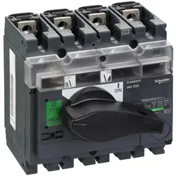 Schneider Electric 31167 Lasttrennsch. INV250, 4 P, 250A/690V DC/AC, Schwarzer Drehhebel