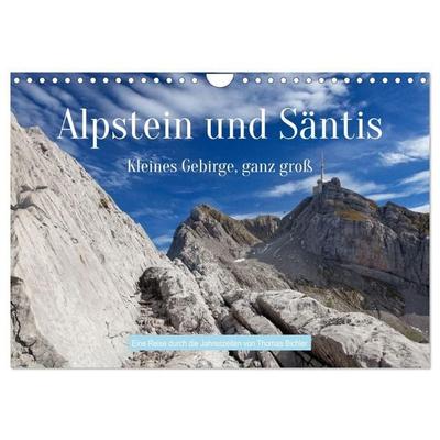Alpstein und Säntis – Kleines Gebirge, ganz groß (Wandkalender 2027 DIN A4 quer), CALVENDO Monatskalender