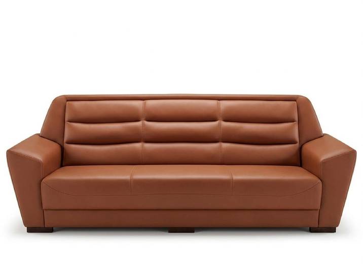 Xlmoebel 3-Sitzer Sofa modern elegant funktional ergonomisch vielseitig braun, 1 Teile
