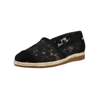 Espadrille PAUL GREEN "Paul Green Halbschuhe Leder", Damen, Gr. 37, schwarz, Leder, Schuhe Espadrille