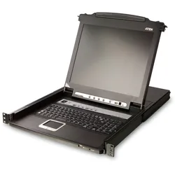 ATEN CL5708N CH KVM-Switch 8-Port 19"-LCD Single Rail (PS/2-USB VGA) CH-Layout