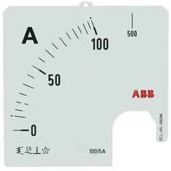 ABB SCL-A5-100/96 Amperemeter Skale Stromwandleranschluss 100/5A 2CSG123189R5011 SCLA510096