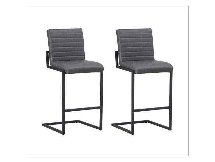 Mid.you Barhocker-Set, Anthrazit, 54x100x58 cm, Esszimmer, Barmöbel, Barhocker