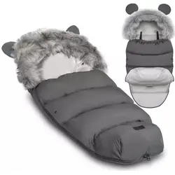 Ricokids, Kinderwagen Fusssack, Śpiworek do wózka, sanek Elmi - ciemno szary