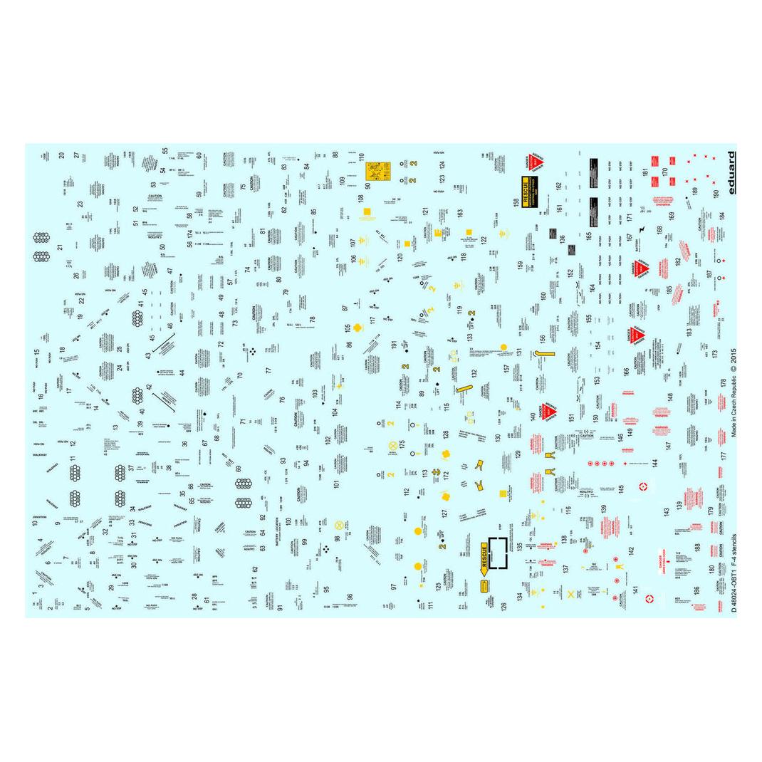 Eduard F-4 stencils (D48024)