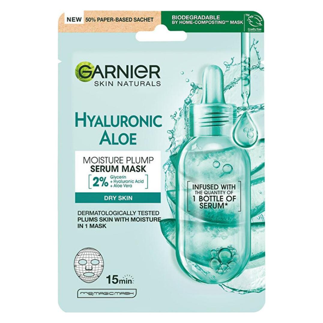 Garnier Hyaluronic Aloe Serum Tissue Mask - Textile face mask with aloe vera 28.0g (L) (28 g) (33073509)