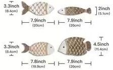 Uplift Picks Colorful Tropical Fish Wooden Wall Art Nautical Coastal Decor Set d