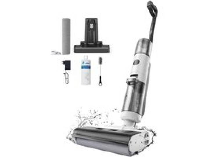 JONR ED12 Aspirateur Balai Laveur sans Fil 4 en 1 Brosse de nettoyage des bords 6mm Autonettoyant pour sols durs Poils d’animaux