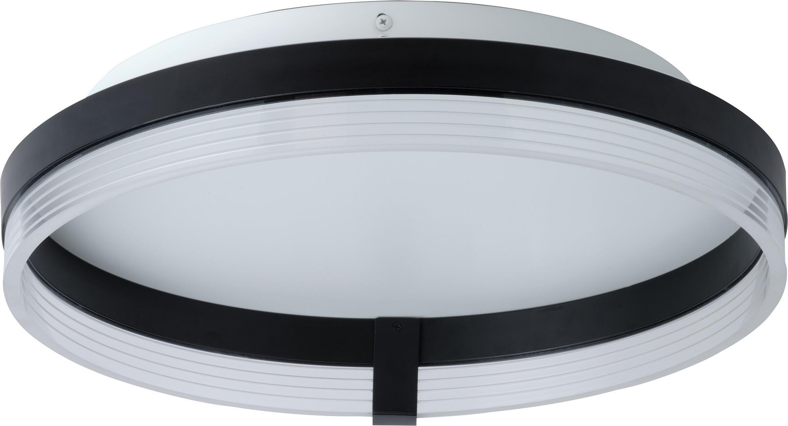 OSRAM Decor Circle LED-plafondlamp, zwart acryl, 400 mm, 25W, 1350 lm, kleurtemperatuur 3000-6500K, CLICKCCT
