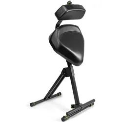 Gravity FM SEAT1 BR Höhenverstellbare Stehhilfe, DJ Möbel, Schwarz