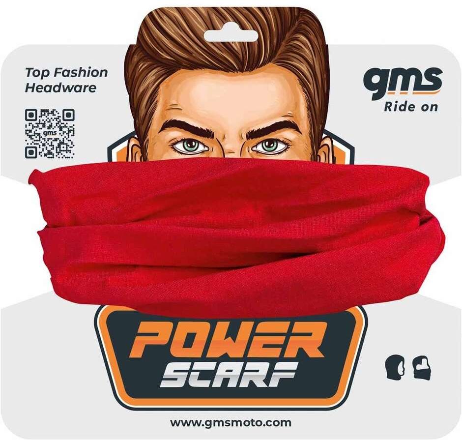 Collarino Fasciagola Moto Gms BAUMWOLLE Rosso taglia unica