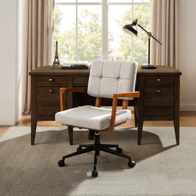Art Leon Swivel Accent Home Office Chair with Adjustable Height