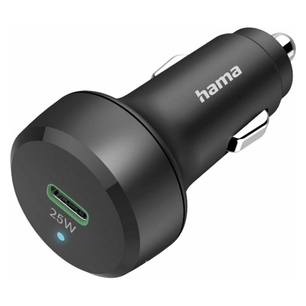 Hama Kfz-Ladegerät, Power Delivery (PD)/Qualcomm, 25 Watt, Schwarz (00201638)