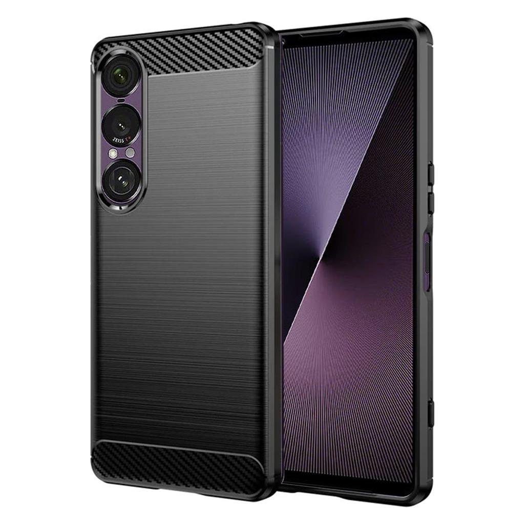 Techsuit - Carbon Silicone - Sony Xperia 1 VII - Black (Sony Xperia 1 VII) (57647605)