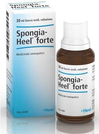 GUNA SpA Spongia-Heel Forte Gocce 30ml - Medicinale Omeopatico per il Trattamento del Gozzo e Sovrappeso