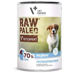 RAW PALEO Nassfutter für Welpen mit Kabeljau 400g