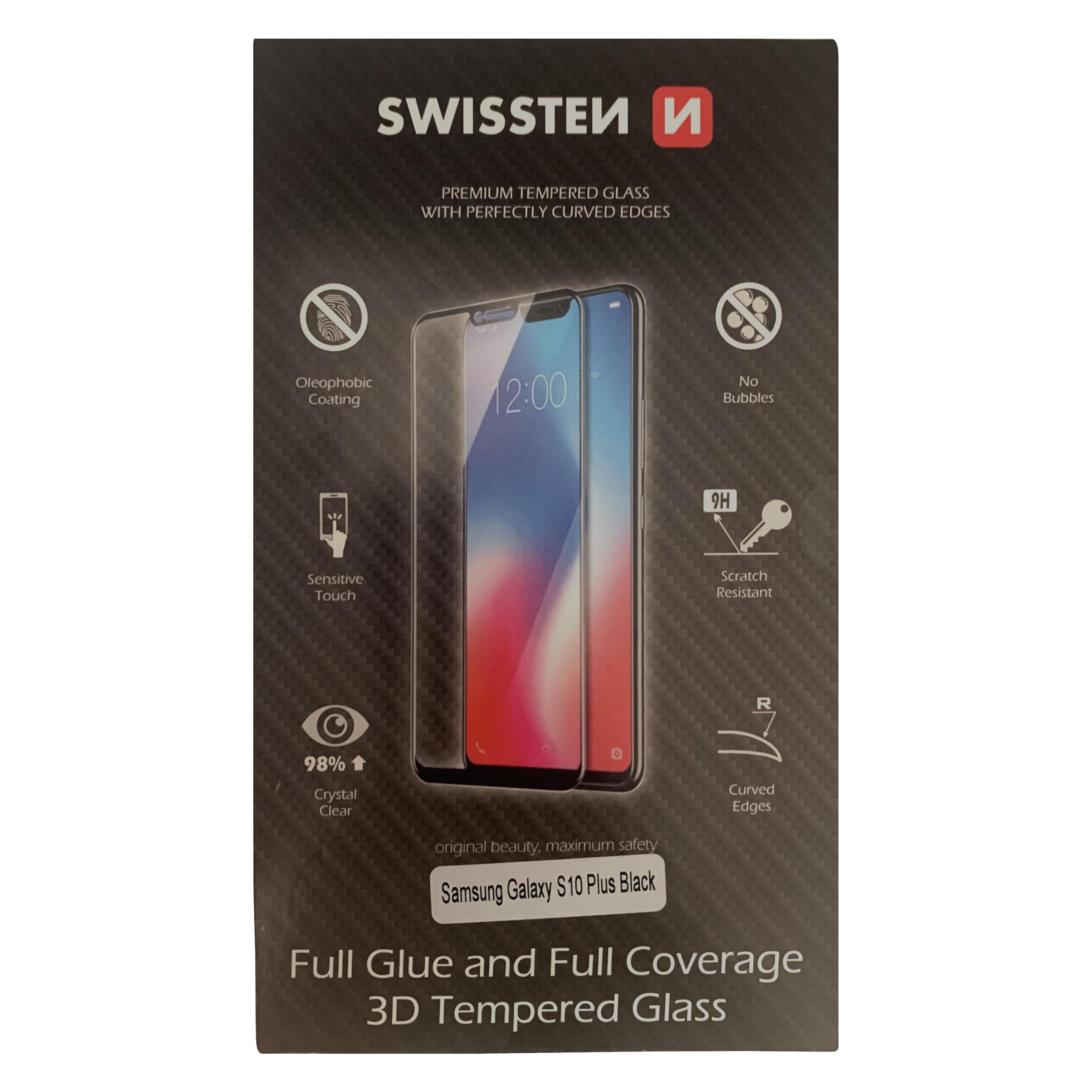 Swissten Ultra Durable 3D Full Glue Glass (Samsung Galaxy S10+) (64701837)