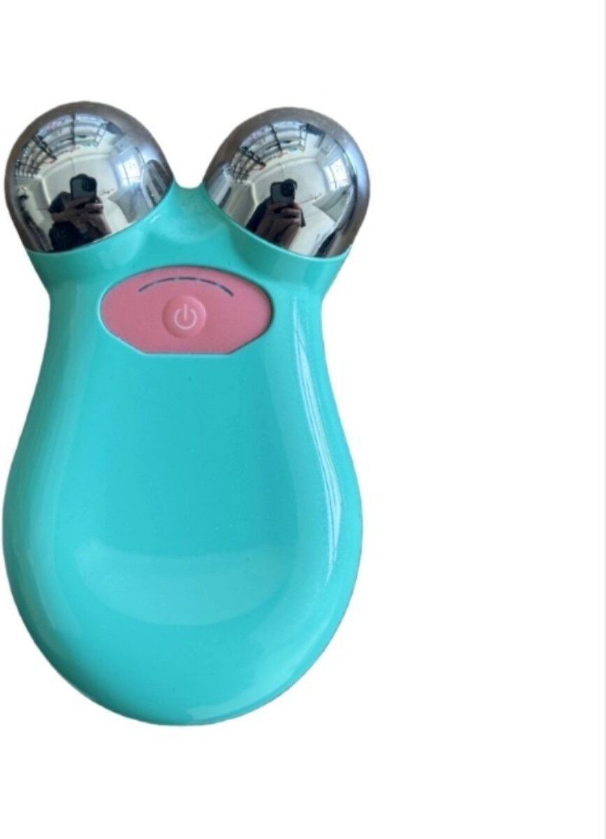 INF Appareil de lifting facial portable EMS 5 niveaux – Construction ABS, batterie 400mah, usage non médical Bleu