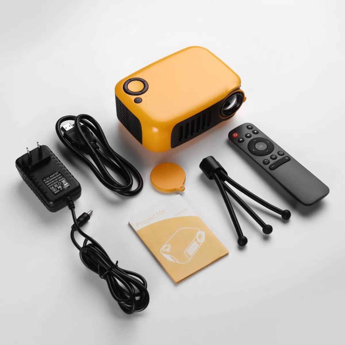 INF Tragbarer Mini-Projektor - EU-Stecker, Heimkino, Studentenwohnheim-Projektor