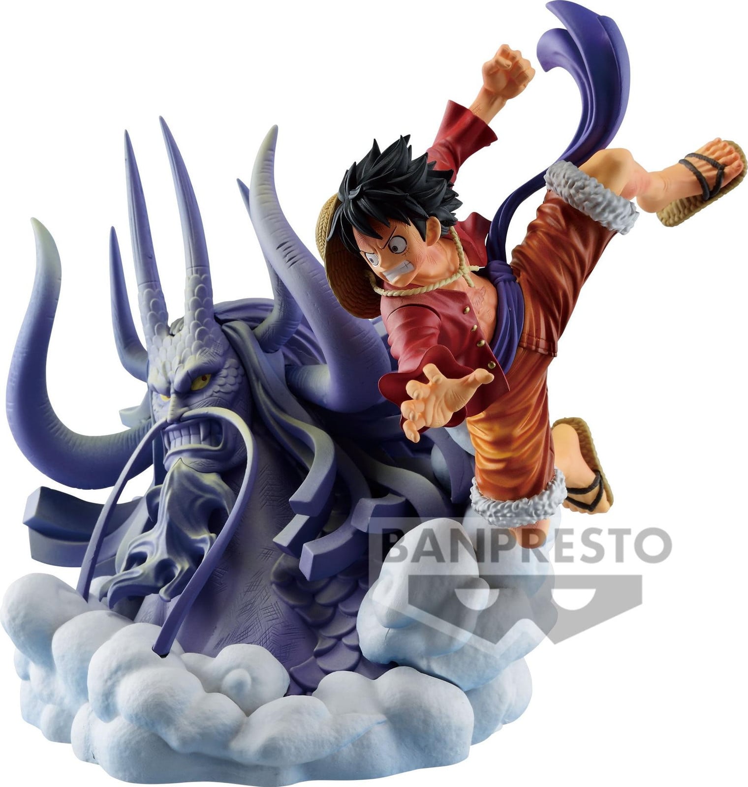 Banpresto Luffy Monkey figuur uit de One Piece Dioramatic serie, 20 cm