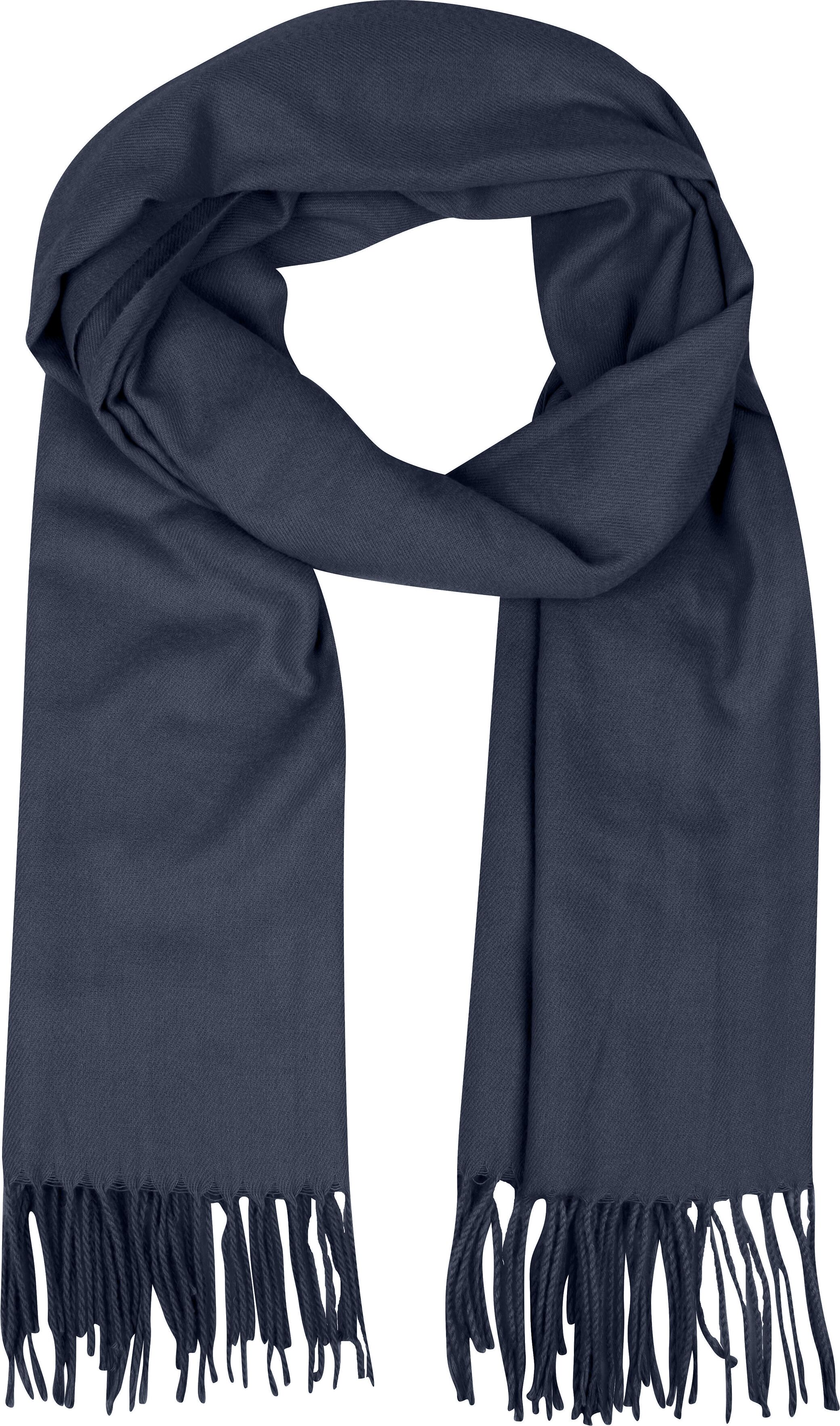 Modeschal CAPELLI NEW YORK, Damen, blau (navy), Obermaterial: 100% Polyester, Modetücher Modeschal navy Einheitsgröße