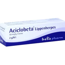Aciclobeta Lippenherpes Creme 2 G