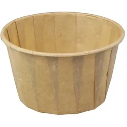 MONOUSO - Kraft GefaltetPapier-Becher 100ml (250 Stück)