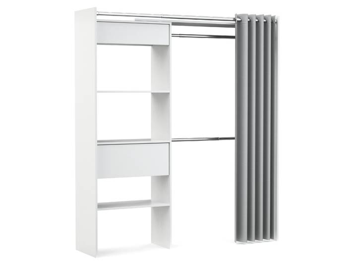 Garderobe Kleiderschrank GUEST 167 x 177 cm weiss