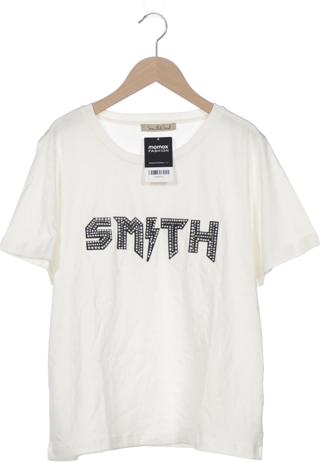 Smith&Soul Damen T-Shirt, Cremeweiß, Gr. L, Baumwolle - Second Hand