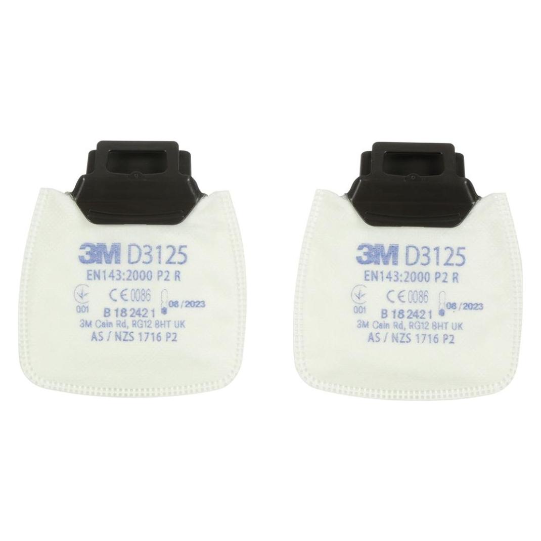 3M Secure Click Partikelfilter P2 R D3125 2 St. (Atemschutzmaske Ersatzfilter) (D3125)