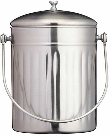 KitchenCraft Stainless Steel Compost Bin