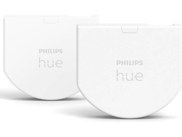 Philips Hue Wandschaltermodul Doppelpack, Kabellos, Weiß, IP20, Kunststoff, IP20, III