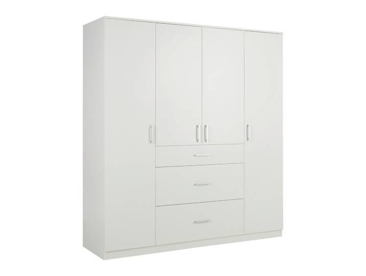 Drehtürenschrank Lasse 4T Weiß