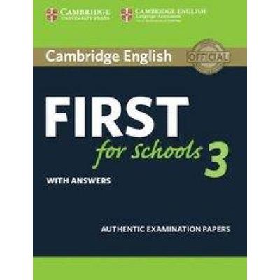 Cambridge English First for Schools 3 Student's Book with Answers, Taschenbuch von Cambridge ESOL, Cambridge University Press, 978-1-108-43378-5