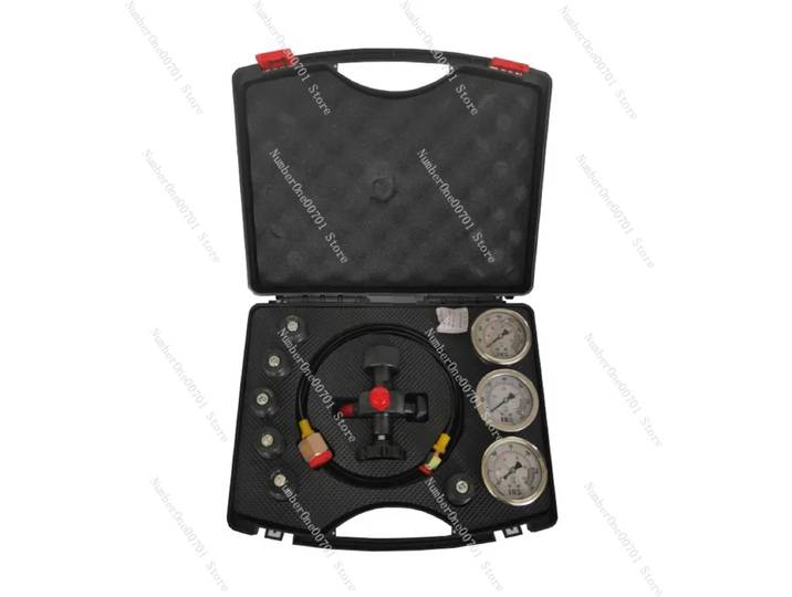 Kit de charge d'azote pour cylindre d'accumulateur hydraulique 7 en 1 et kit de test de pression