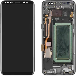 Kaputt.de Samsung Galaxy S8 Display (mit Rahmen) schwarz (Display, Samsung Galaxy S8), Mobilgerät Ersatzteile, Schwarz