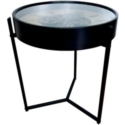 BHP Couchtisch mit Uhr IVANA - B/H/T ca. 49.00x57.00x49.00