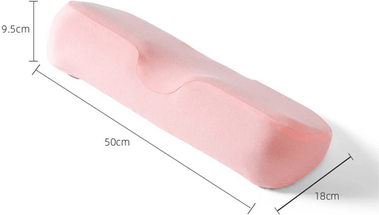 Inspire Essentials Ergonomic Memory Foam Cervical Pillow For Neck And Shoulder Support pink