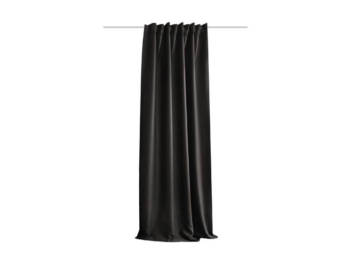 Vorhang Stotz Decor AG Finley , schwarz, B:135cm H:245cm, Polyester, Gardinen, Vorhang
