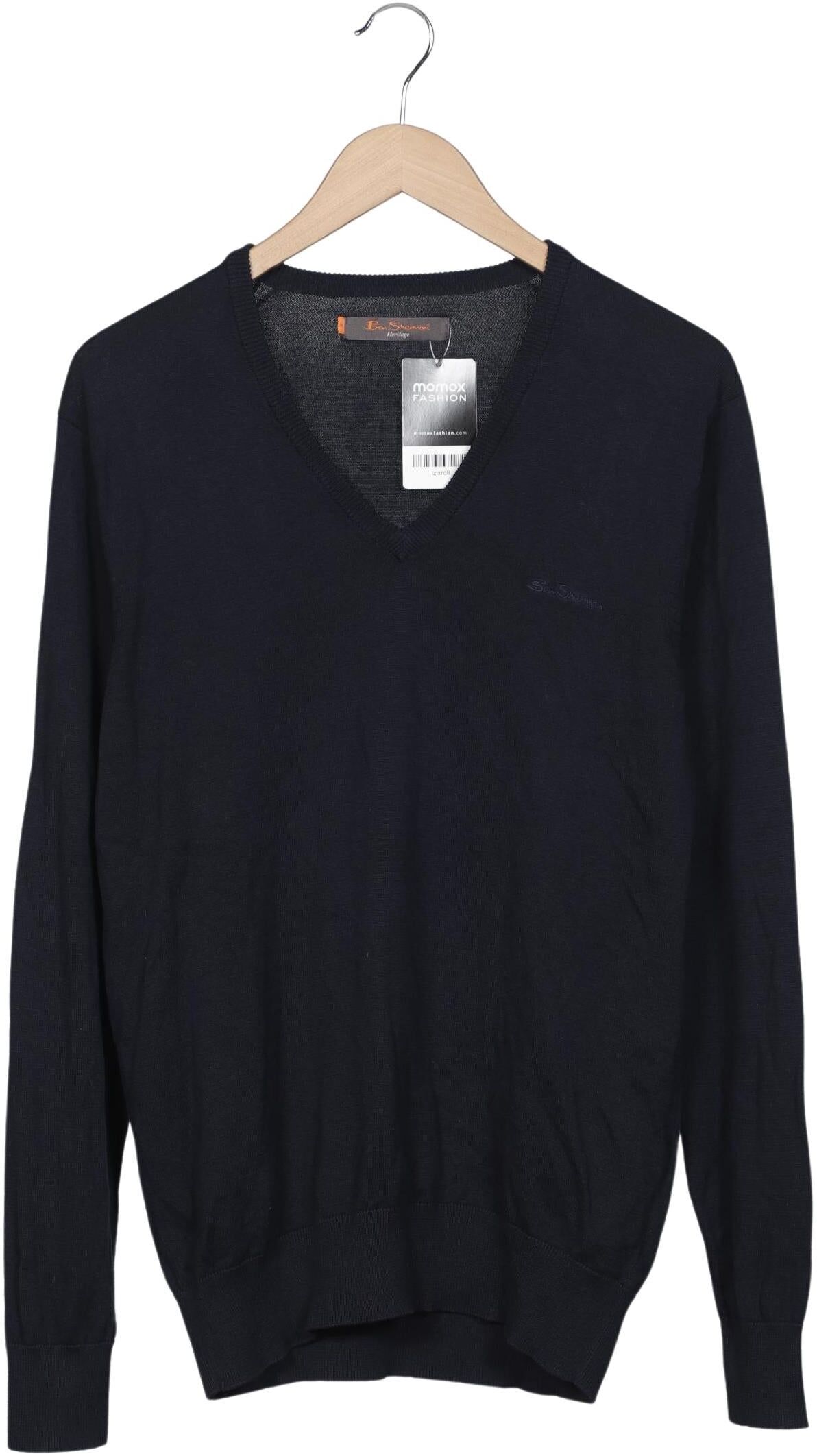 Ben Sherman Herren Pullover, Marineblau, Gr. M, Baumwolle - Second Hand