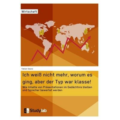 Ich weiß nicht mehr, worum es ging, aber der Typ war klasse! Wie Inhalte von Präsentationen im Gedächtnis bleiben und Sprecher bewertet werden,