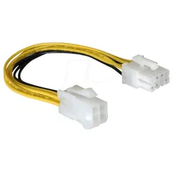 DELOCK 82405 - Stromadapter 8 Pin EPS zu 4 Pin ATX/P4