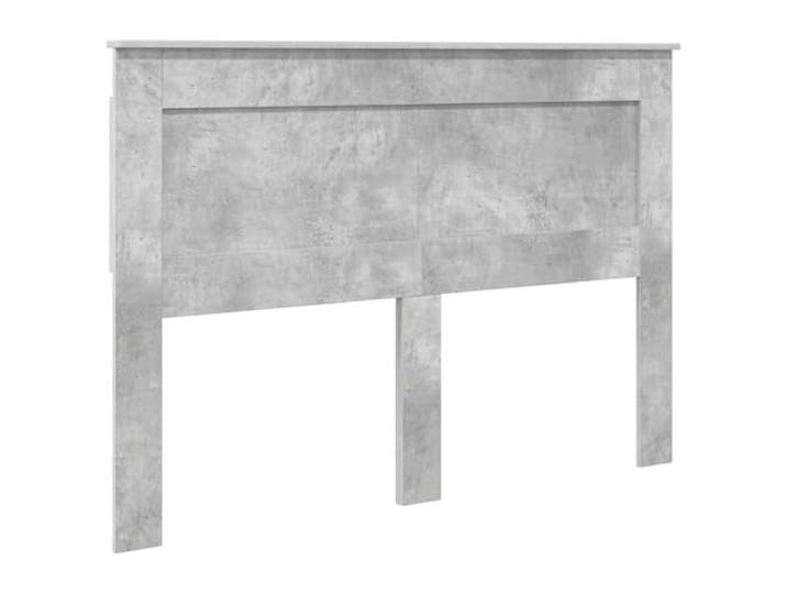 KTHLBRH Kopfteil aus Holz, Beton, Grau Rechteckiges Design, Rückseite fertig, einfache Montage, glatte Oberfläche, Reinigung mit trockenem Tuch