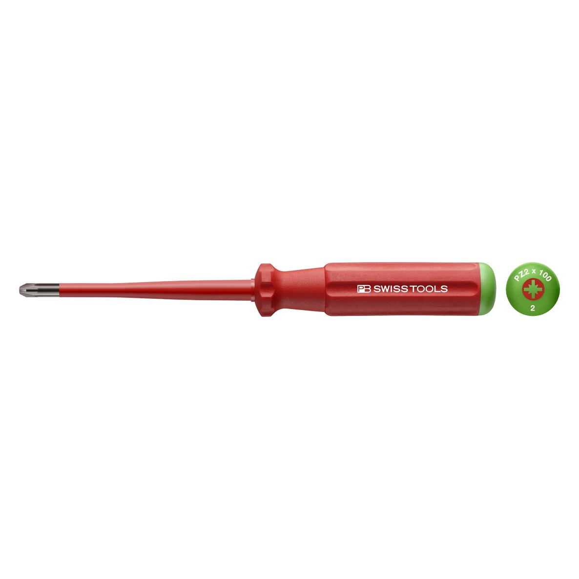 PB Swiss Tools Elektriker-Schraubendreher (Pozidriv-Kreuzschlitz (PZ)) (PB 5192.SL 2-100)