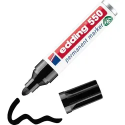 edding 550 550 Permanentmarker 100% Recycelt Breit Rundspitze 3 - 4 mm Schwarz Nachfüllbar Wasserbeständig