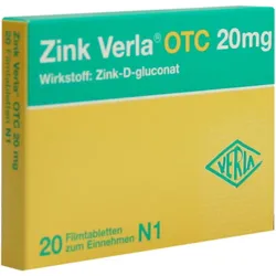 Zink Verla Otc 20mg 20 ST