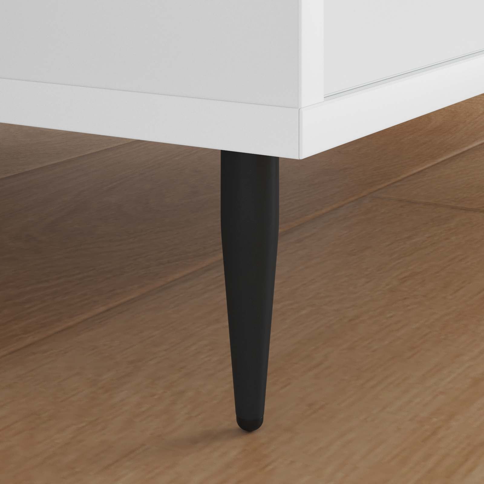 vidaXL Pieds de meuble 12 pièces Noir Ø 40 x 98 mm Fer